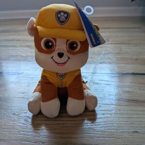 Paw Patrol Yellow and Brown Rubble Plush